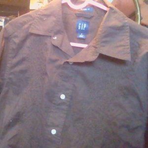 Gap Long Sleeved Brown Men's Cotton Shirt
